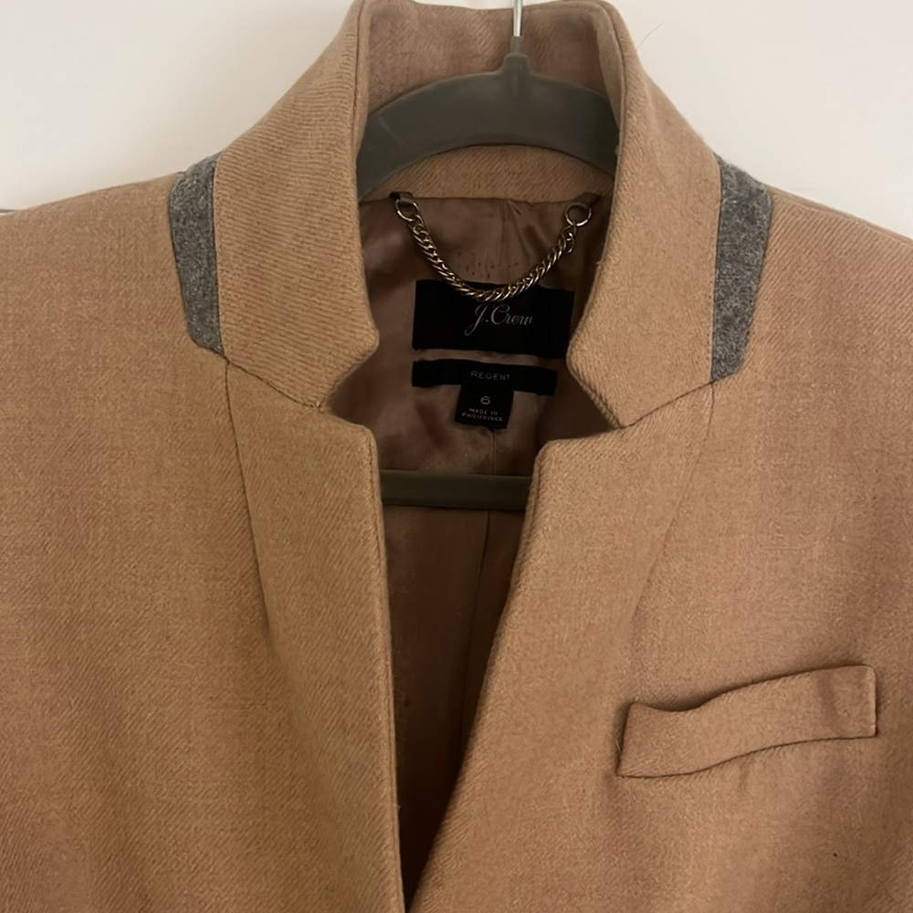 J Crew regent top coat in heather acorn - Picture 5 of 11